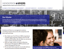 Tablet Screenshot of hendersonmyers.com